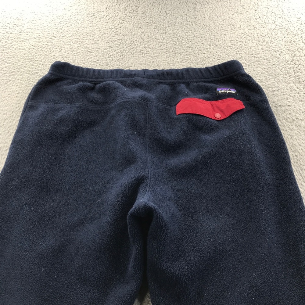 Vintage Patagonia Pants Mens Large Blue Snap T Synchilla Fleece Gorpcore Flap